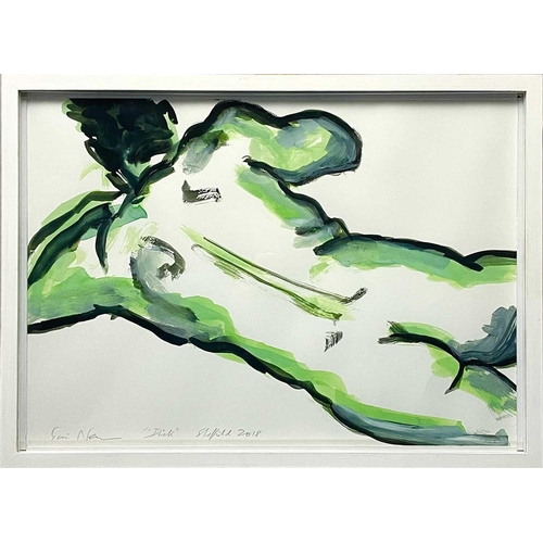 402 - Tim NEWMAN (1956) Richard (Dick) Gouache on paper, signed, inscribed and dated 2018. Provenance: Fro... 