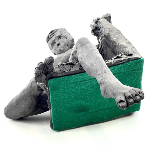 408 - Tim WAYNE Male figure bookend Ceramic, 33 x 24cm. Provenance: From part of the 'Male Form Falmouth' ... 