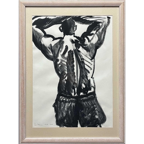 424 - Tim NEWMAN (1956) Shorts (Roy) Gouache on paper, signed, inscribed and dated 2006, further signed, i... 