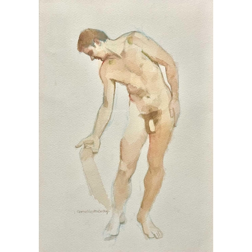 431 - Cornelius MCCARTHY (1935-2009) Two works Figure with a towel (c.1970), watercolour, signed, 33 x 22.... 