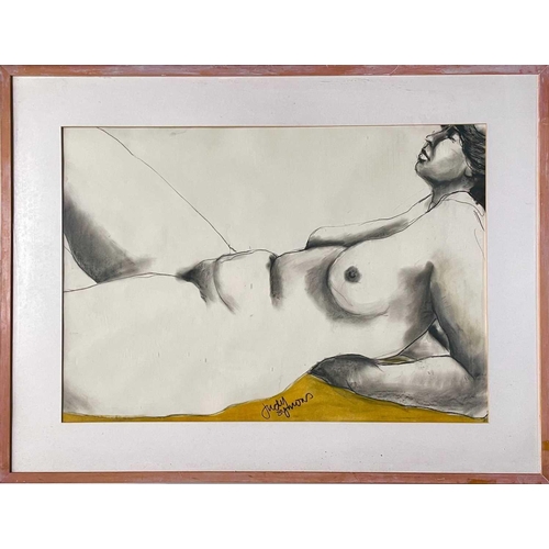 481 - Judy SYMONS (XX-XXI) Nude Figure Mixed media, signed, 57 x 81cm.