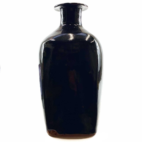 493 - Trevor CORSER (1938-2015) Bottle vase Stoneware with tenmoku glaze, impressed Leach Pottery and pers... 