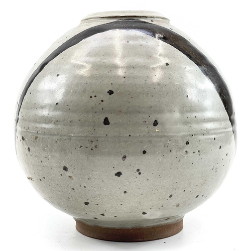 497 - Jason WASON (1946) Globular Vessel Stoneware, impressed personal and Leach Pottery seals to base, 23... 