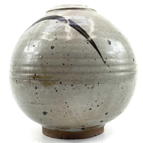 497 - Jason WASON (1946) Globular Vessel Stoneware, impressed personal and Leach Pottery seals to base, 23... 