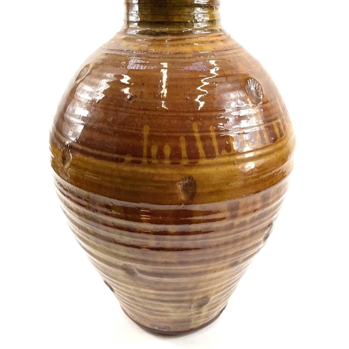 498 - Clive BOWEN (1943) Vase with impressed shell detailing (c.1960's) Ceramic, impressed seal, 48cm.Over... 