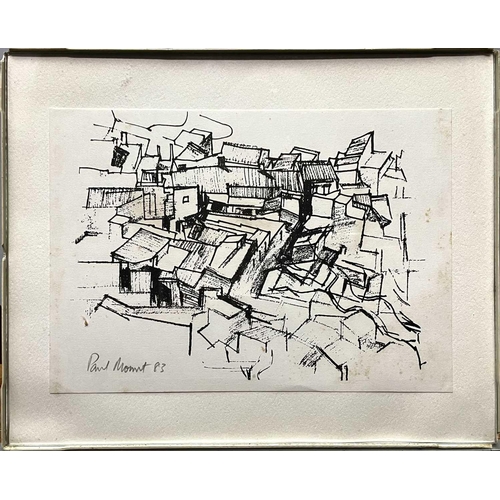 50 - Paul MOUNT (1922-2009) Untitled Abstract Landscape) Lithograph, signed and dated '83, 14.5 x 21cm. P... 