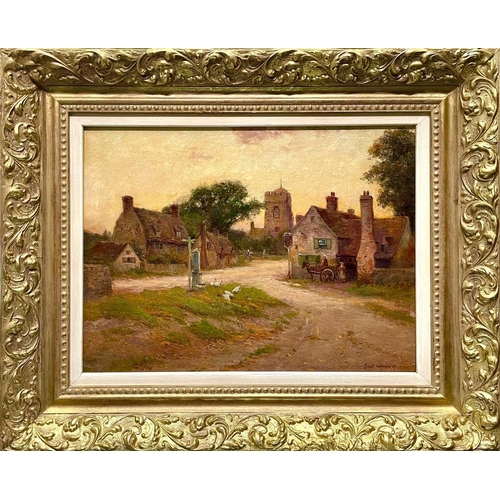 560 - Ernest Charles WALBOURN (1872-1927) Wixford, near Stratford-upon-Avon Oil on canvas, signed and date... 