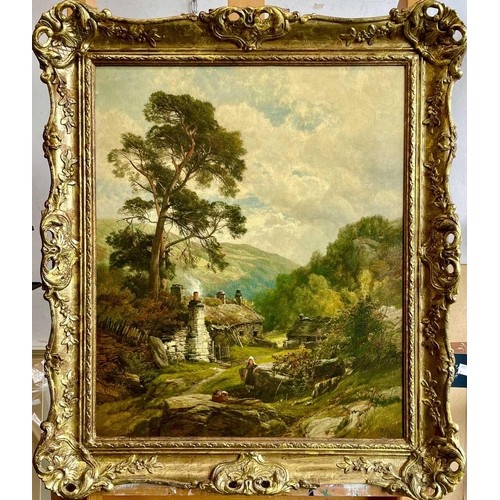 578 - Frederick William HULME (1816-1884) Welsh landscape Oil on canvas, signed and dated 1878, 60 x 49.5c... 