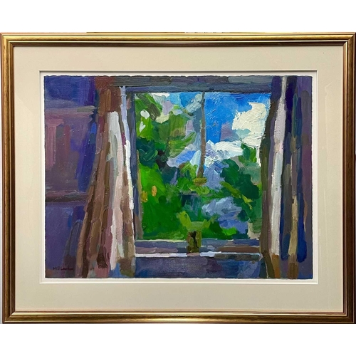 582 - Neill LOWDON Studio Window Oil on Saunders paper, signed, 57x75cm