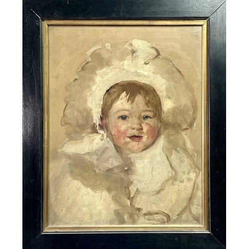 594 - Solomon Joseph SOLOMON (1860-1927) Portrait of a child Oil on canvas, 44x34cm.