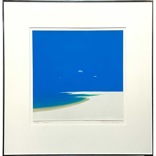 60 - John MILLER (1931-2002) Endless Summer Gouache Signed and titled Inscription to verso 36 x 36cmThis ... 