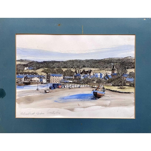 624 - Dorothy BRUCE (XX-XXI) Kirkcudbright Harbour Ink and wash, signed and inscribed, 28 x 40cm.