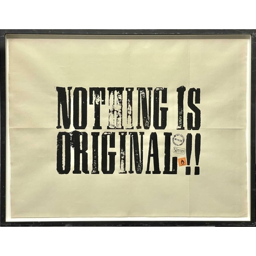 663 - Unkown Artist Editions Nothing is Original!! Silkscreen print, numbered 19/25, page size 55 x 74cm.