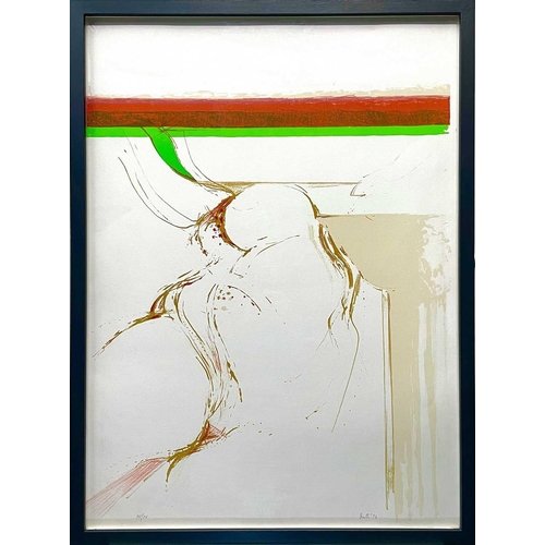 685 - Adrian HEATH (1920-1992) Untitled, 1973 Lithograph Signed and dated '73 Numbered 75/75 78.5 x 57.5cm... 