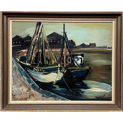 691 - Charles MESSENT (1911-?) Howth Harbour, Dublin Oil on board, signed, 57 x 71cm.