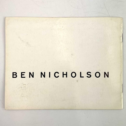 723 - Five publications. Ben Nicholson. Exhibition catalogue. Gimpel Fils. John Wells, Alex Mackenzie and ... 