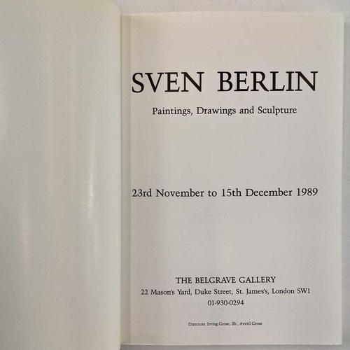 734 - Six publications Sven Berlin: An Artist and His Work. The Wimborne Bookshop. Exhibition catalogue 19... 