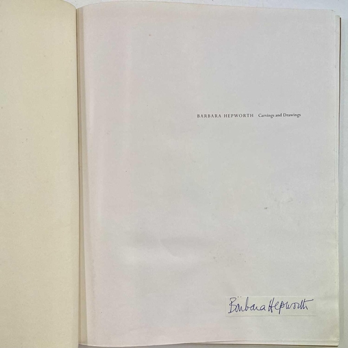 743 - Barbara Hepworth - Two publications 'Barbara Hepworth - Carvings and Drawings' with an introduction ... 