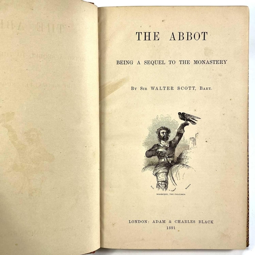 453 - Fine Binding. Sir WALTER SCOTT. 'The Abbot: Being a Sequel to the Monestery,' full red morocco rubbe... 