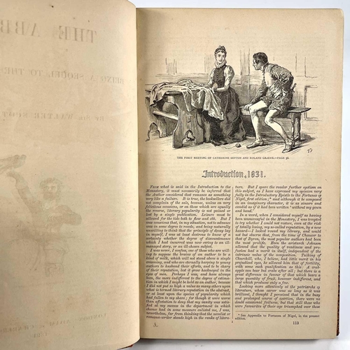 453 - Fine Binding. Sir WALTER SCOTT. 'The Abbot: Being a Sequel to the Monestery,' full red morocco rubbe... 