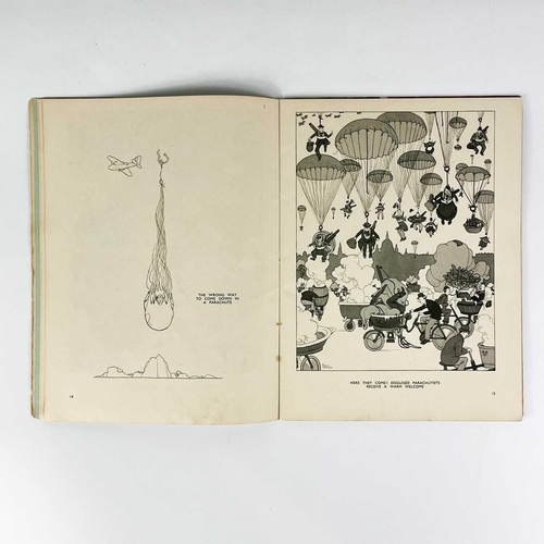 459 - W. Heath Robinson Illustrations. Five works. 'Heath Robinson at War,' thin card wraps, pictorial unc... 