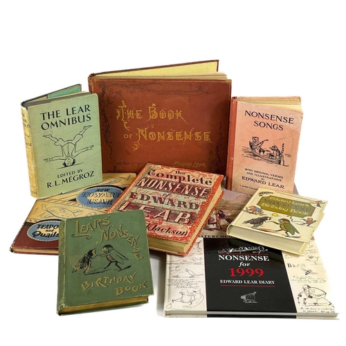 463 - Seventeen illustrated works including Edward Lear. EDWARD LEAR. 'The Book of Nonsense,' twenty-fifth... 