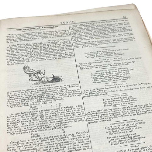 469 - Punch Magazine Including Vol I and other early published perodicals, up to 1882. (14)