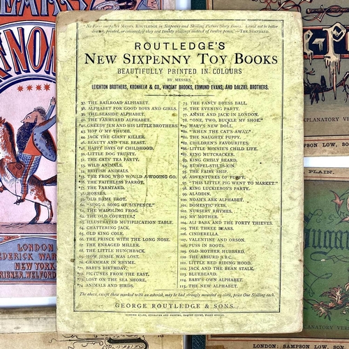 47 - Walter Crane 'Sixpenny' toy book. 'Baby's Own Alphabet,' new series, rubbed pictorial thin card wrap... 