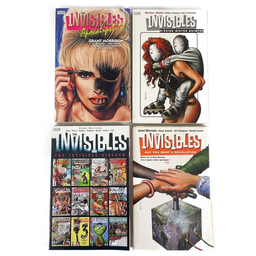 474 - Vertigo Comics. 'Preacher' and 'The Invisibles'. Books 1, 2, 3, 4 and 6 of 'Preacher', by Garth Enni... 