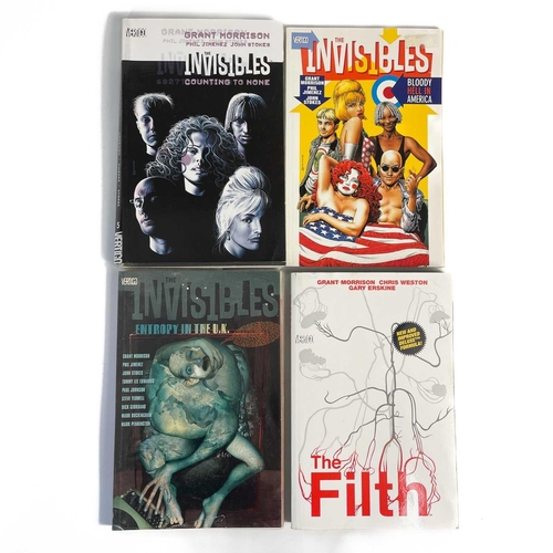 474 - Vertigo Comics. 'Preacher' and 'The Invisibles'. Books 1, 2, 3, 4 and 6 of 'Preacher', by Garth Enni... 