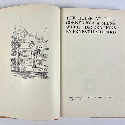 480 - A. A. Milne. 'The House at Pooh Corner Corner,' first edition, original cloth, small nibbles to uncl... 