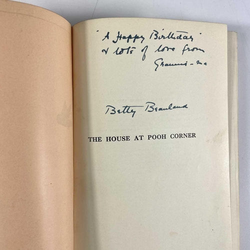 480 - A. A. Milne. 'The House at Pooh Corner Corner,' first edition, original cloth, small nibbles to uncl... 