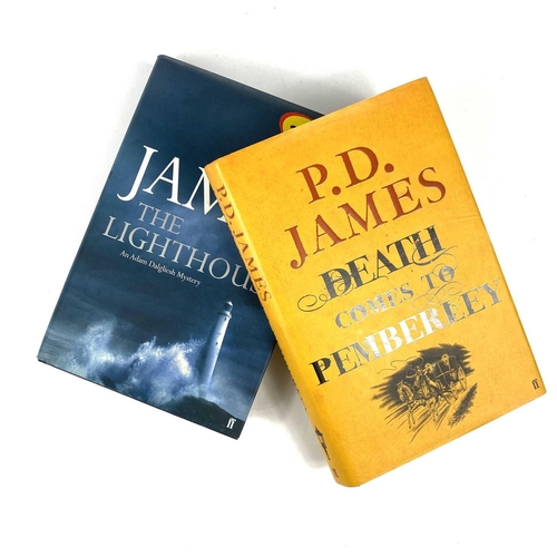 487 - P. D. JAMES Nine first editions Including Death Comes to Pemberley and two copies of The Lighthouse,... 