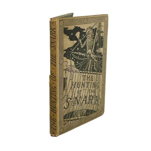 5 - LEWIS CARROLL. 'The Hunting of the Snark'. Eleventh thousand, original pictorial cloth, tear and loo... 