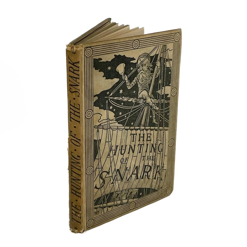 5 - LEWIS CARROLL. 'The Hunting of the Snark'. Eleventh thousand, original pictorial cloth, tear and loo... 