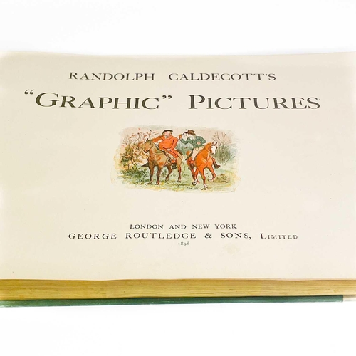 50 - RANDOLPH CALDECOTT. 'Graphic Pictures'. Complete edition, half vellum with green boards, Caldecott g... 