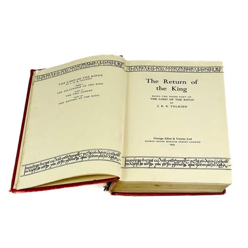 500 - J. R. R. Tolkien first edition. 'The Return of the King,' signature mark '4' to page 49, lacks dj, o... 