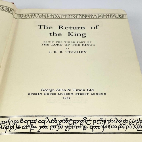 500 - J. R. R. Tolkien first edition. 'The Return of the King,' signature mark '4' to page 49, lacks dj, o... 