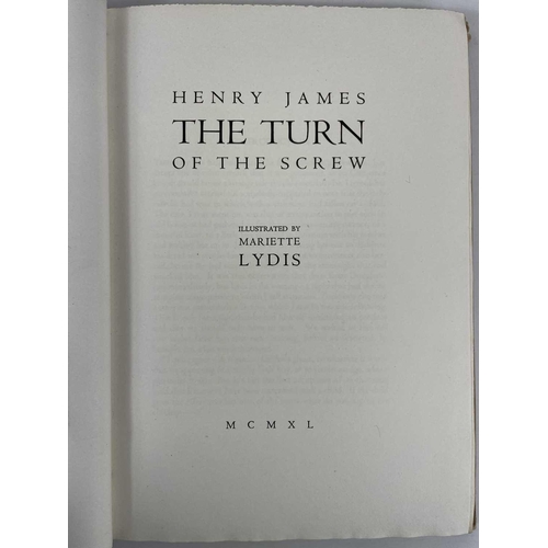 515a - HENRY JAMES. 'The Turn of the Screw,' limited edition, 92/200, illustrated by Mariette Lydis, printe... 