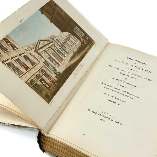 522 - JANE AUSTEN R. W. Chapman’s 1923 Oxford edition of the Novels, three volumes, 1923 large paper ed, l... 