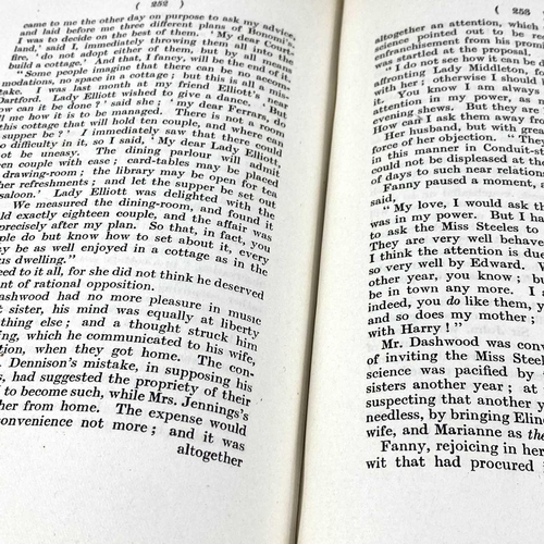 522 - JANE AUSTEN R. W. Chapman’s 1923 Oxford edition of the Novels, three volumes, 1923 large paper ed, l... 