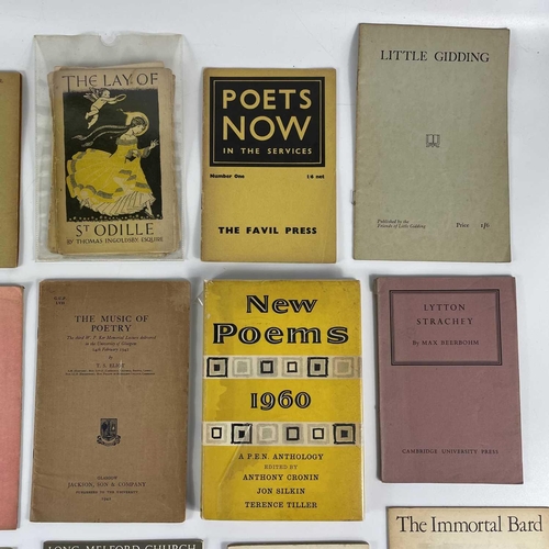 527 - T. S. Eliot and poetry interest. 'The Music of Poetry,' thin cardwraps, spotting, Jackson, Son & Com... 