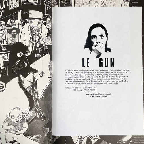 528 - Le Gun Publishing. Two folio sized illustrated art books, edited by Mathew Appleton, Bill Bragg, Nei... 