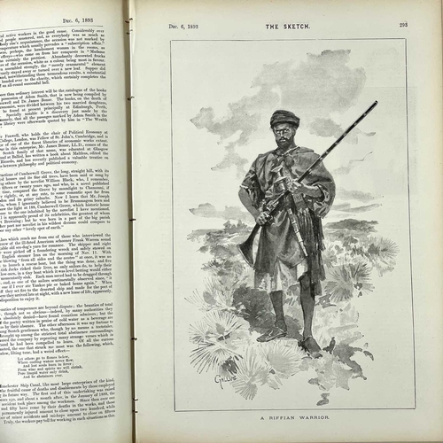 534 - Edmund G Fuller. Six golfing prints together with two copies of 'The Sketch' magazine in which the a... 