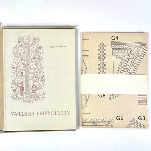 535 - Lace design and embroidery interest. Three works. German/Paris 1900 lace design catalogue; Swedish E... 