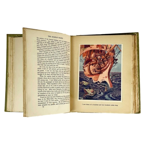 6 - Rene Bull Illustrations. 'The Arabian Nights'. Cheaper reprint, original decorative cloth, staining ... 