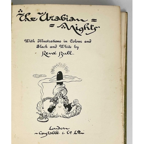 6 - Rene Bull Illustrations. 'The Arabian Nights'. Cheaper reprint, original decorative cloth, staining ... 