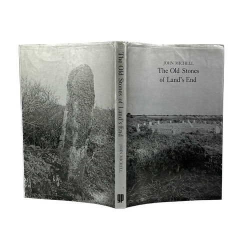 60 - JOHN MICHELL. 'The Old Stones of Land's End,' Original cloth, clipped dj, ex libris ink stamp, some ... 