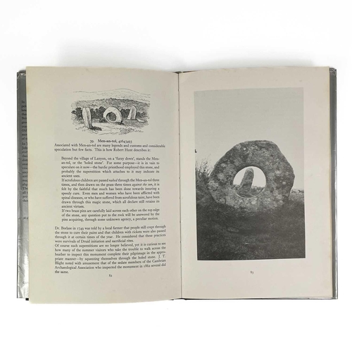 60 - JOHN MICHELL. 'The Old Stones of Land's End,' Original cloth, clipped dj, ex libris ink stamp, some ... 