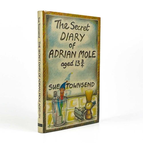 61 - SUE TOWNSEND. 'the Secret Diary of Adrian Mole age 13 3/4'. First edition, original cloth, unclipped... 